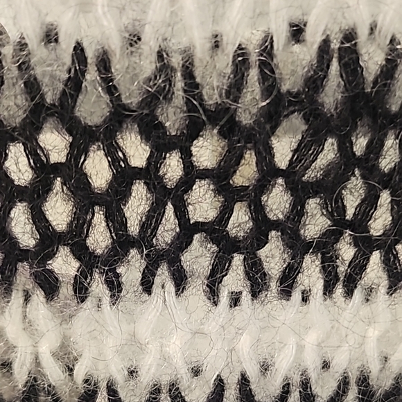 NWT Ag Adriano Goldschmied Black and White Striped Cardigan Sweater - Picture 6 of 6